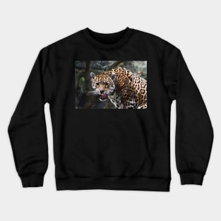 Jaguar Tarnung / Swiss Artwork Photography Crewneck Sweatshirt